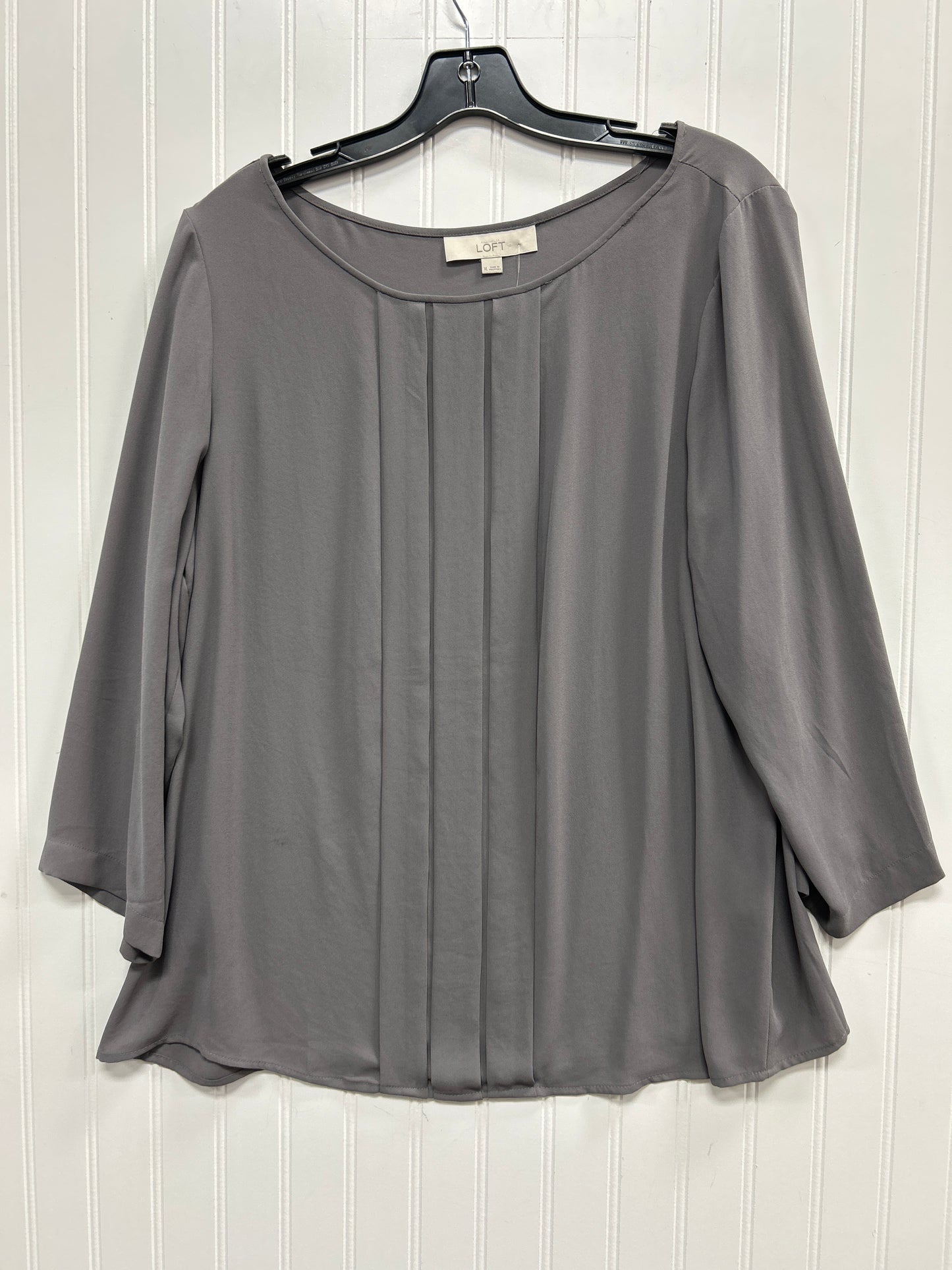 Top Ls By Loft In Grey, Size:L