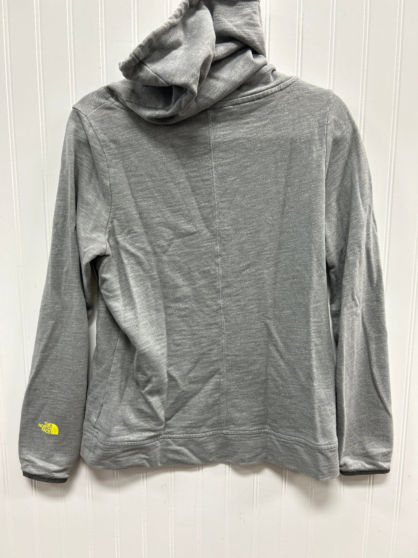Athletic Top Ls Collar By The North Face In Grey, Size:L