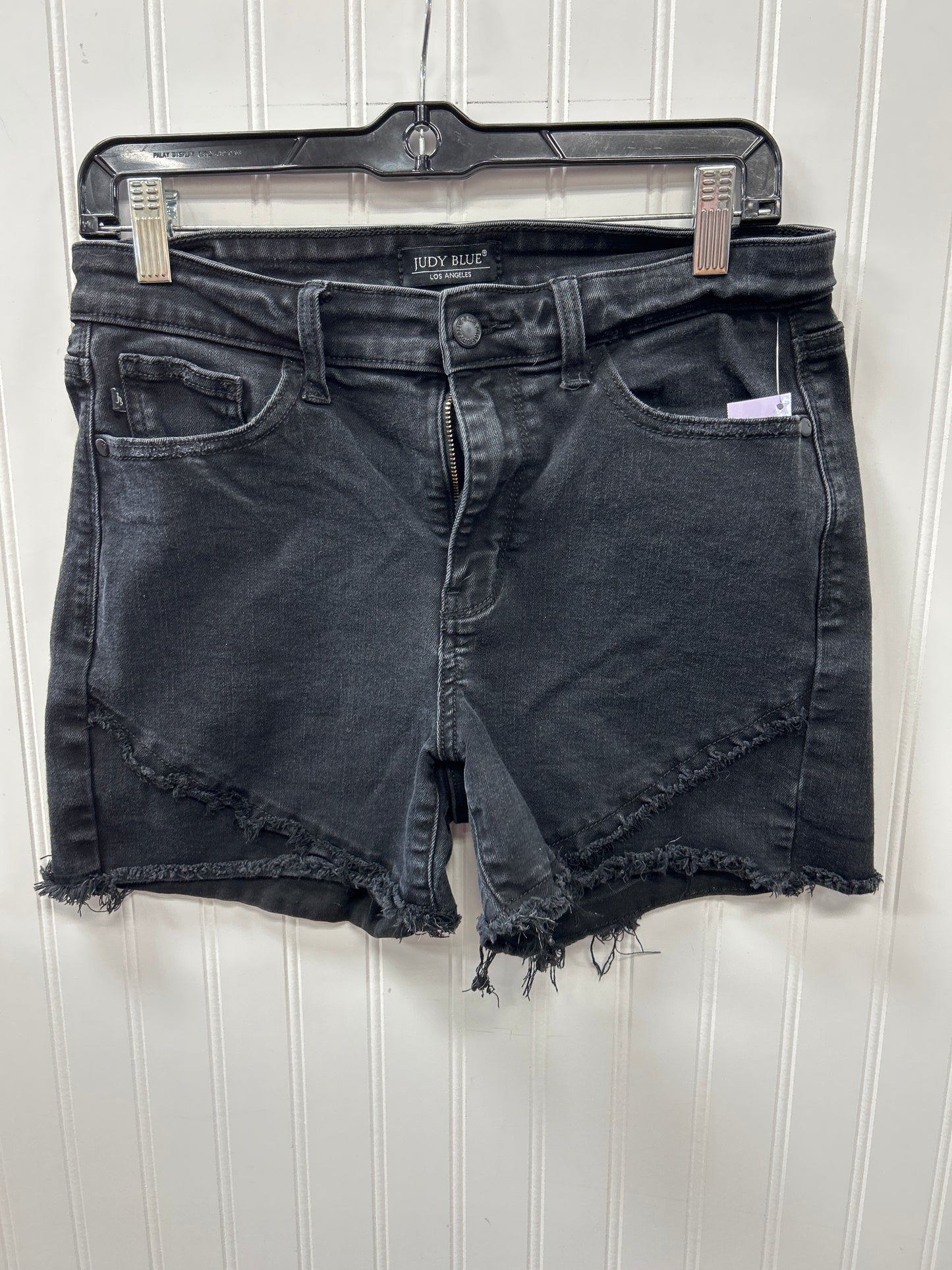 Shorts By Judy Blue In Black Denim, Size:L