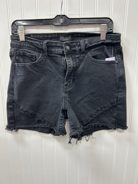 Shorts By Judy Blue In Black Denim, Size:L