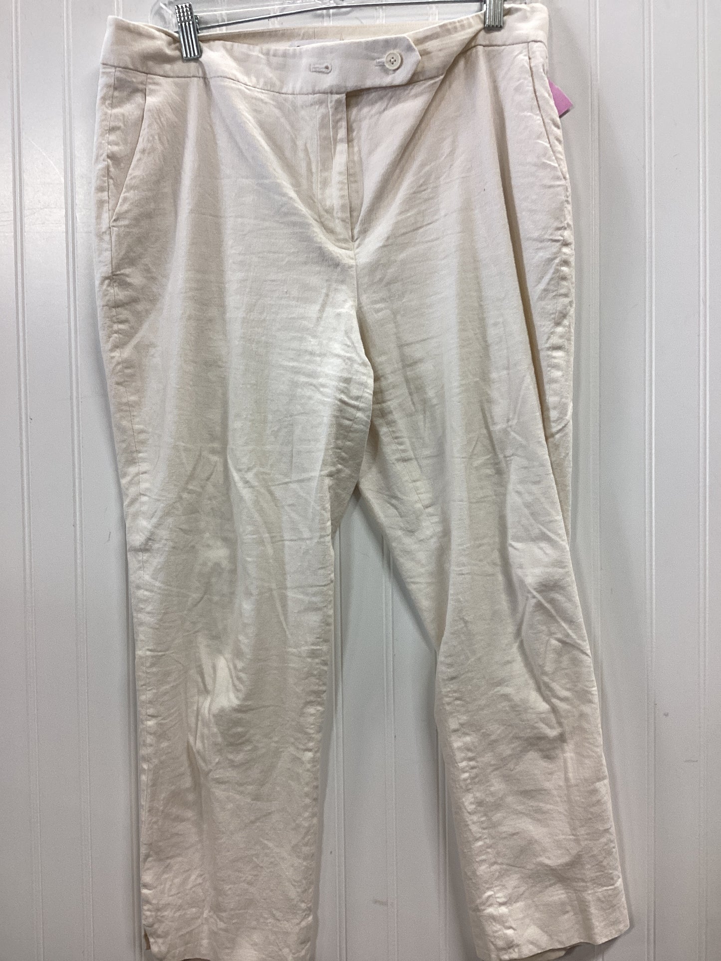Pants Dress By Calvin Klein In Cream, Size:12
