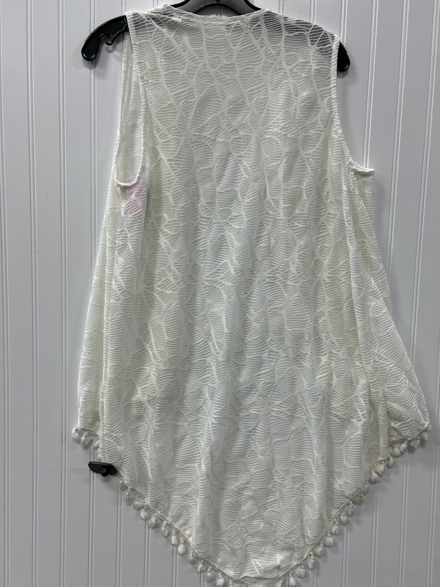 Kimono By Clothes Mentor In White, Size:L