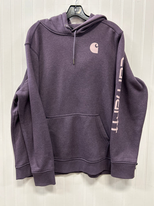Sweatshirt Hoodie By Carhartt In Purple, Size:2X