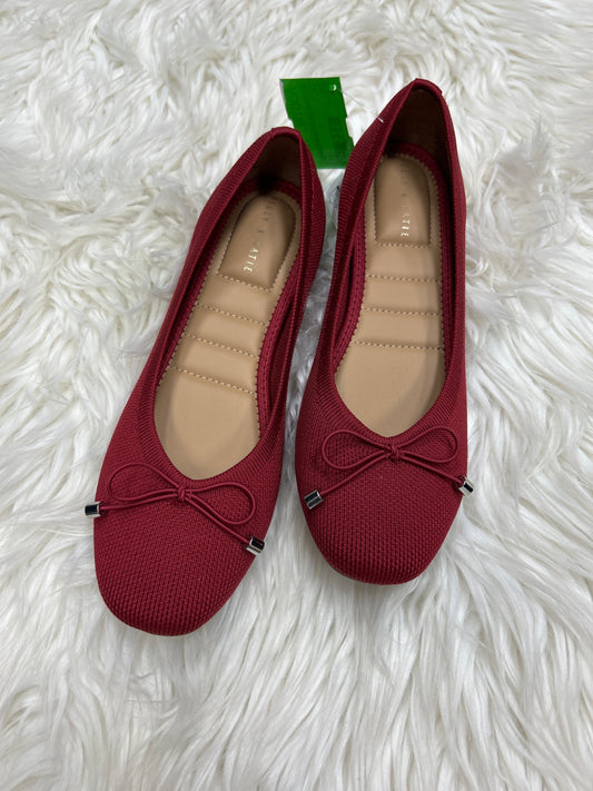 Shoes Flats By Kelly And Katie In Red, Size:7.5