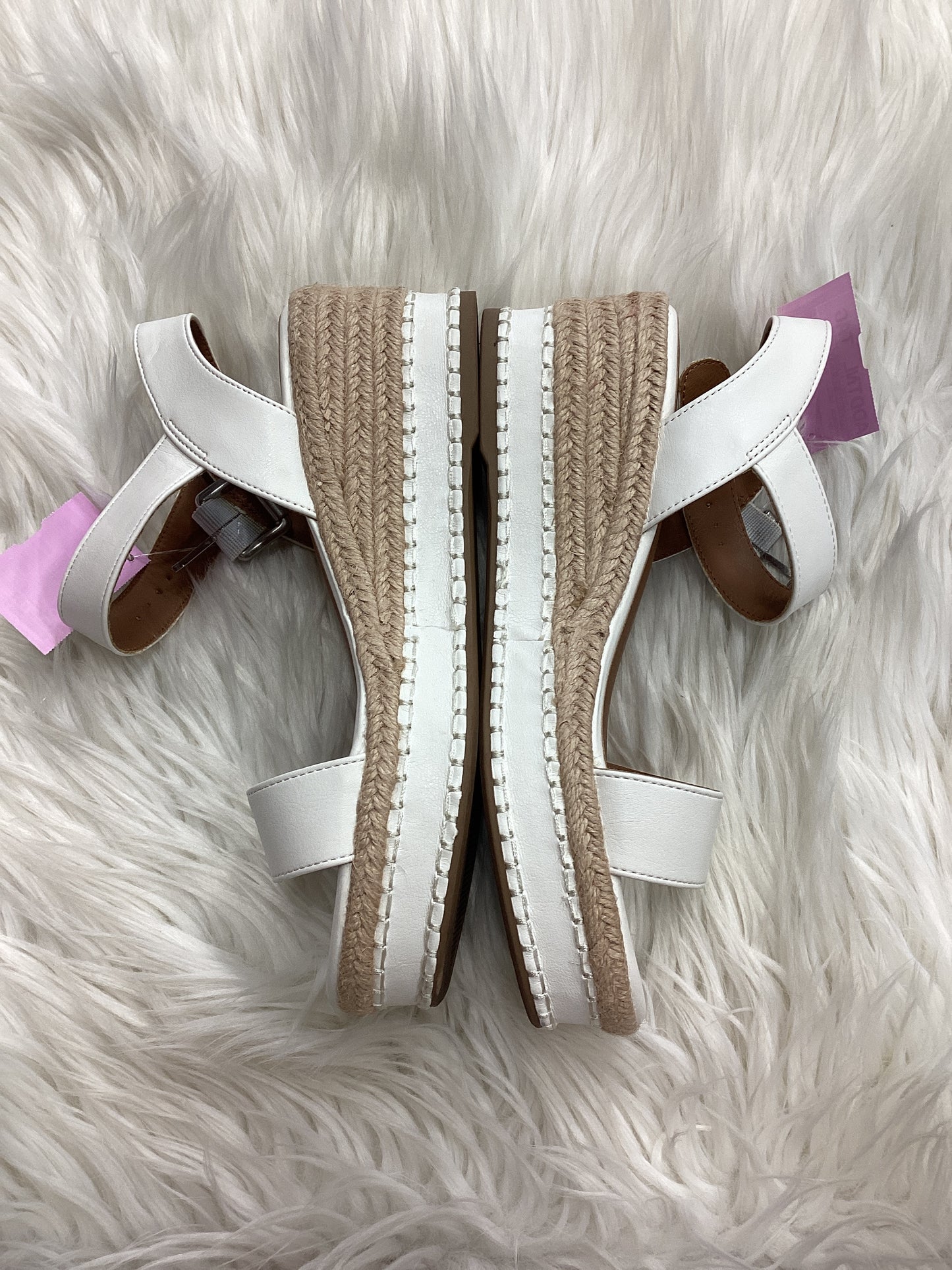 Sandals Heels Block By Style And Co Collection Women In Cream, Size:7