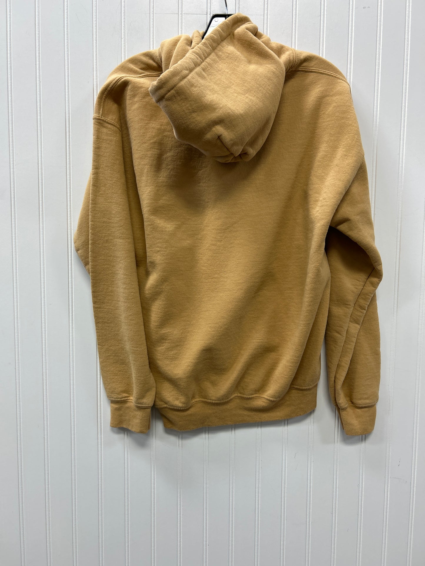 Sweatshirt Hoodie By Gildan In Tan, Size:M