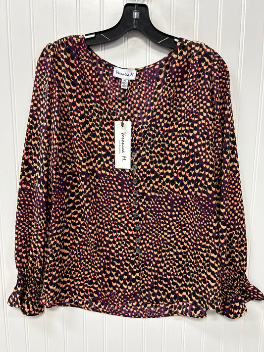 Blouse Ls By Veronica M In Purple, Size:Xs