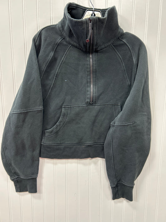 Athletic Jacket By Lululemon In Black, Size:L