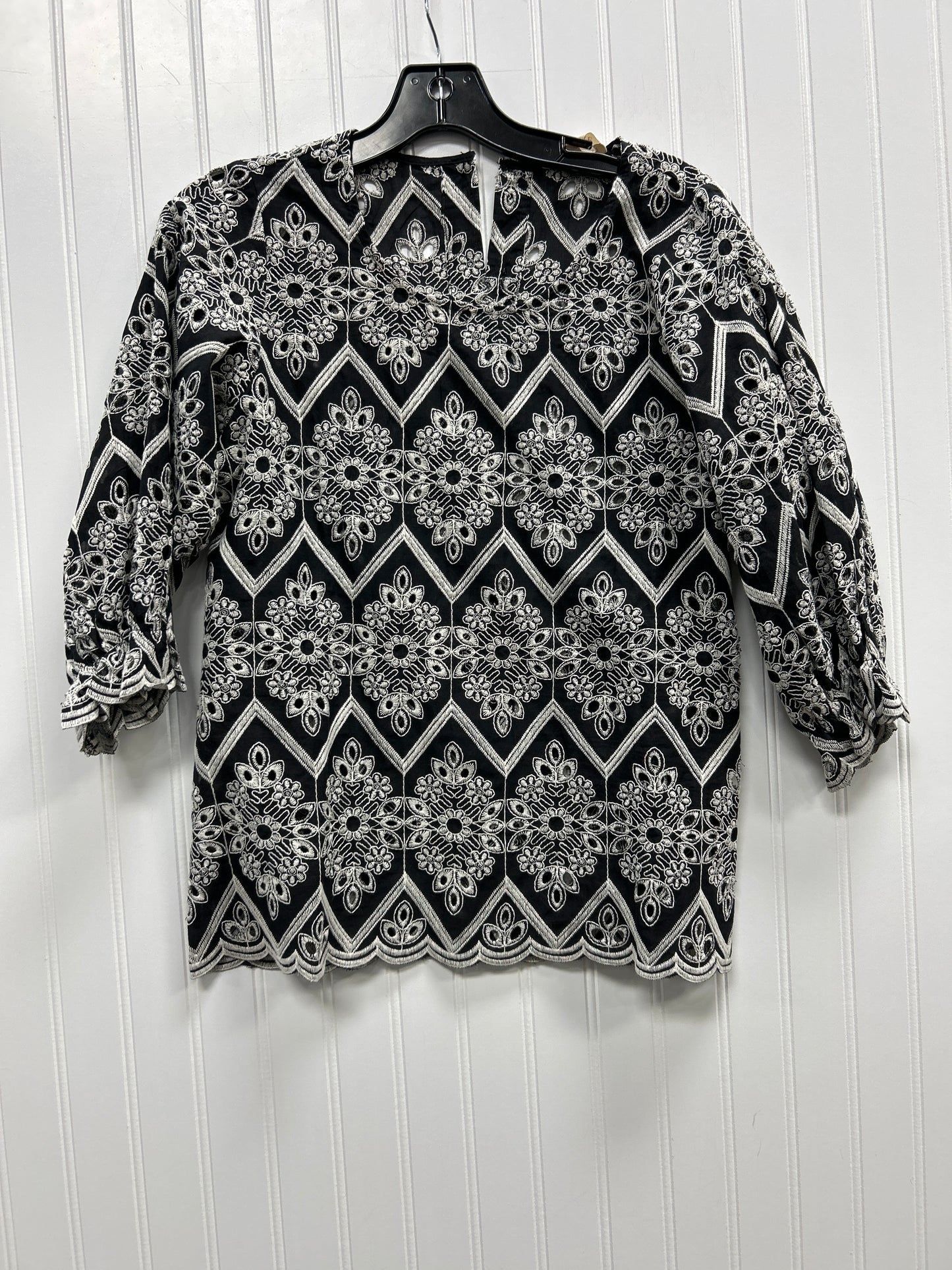 Top Ls By Solitaire In Black & White, Size:S