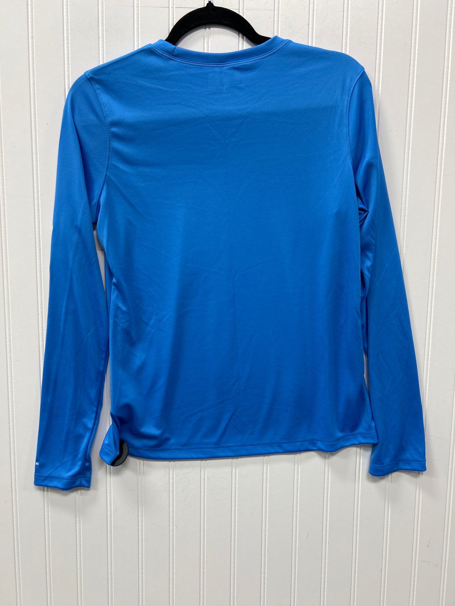 Athletic Top Ls Collar By Columbia In Blue, Size:S