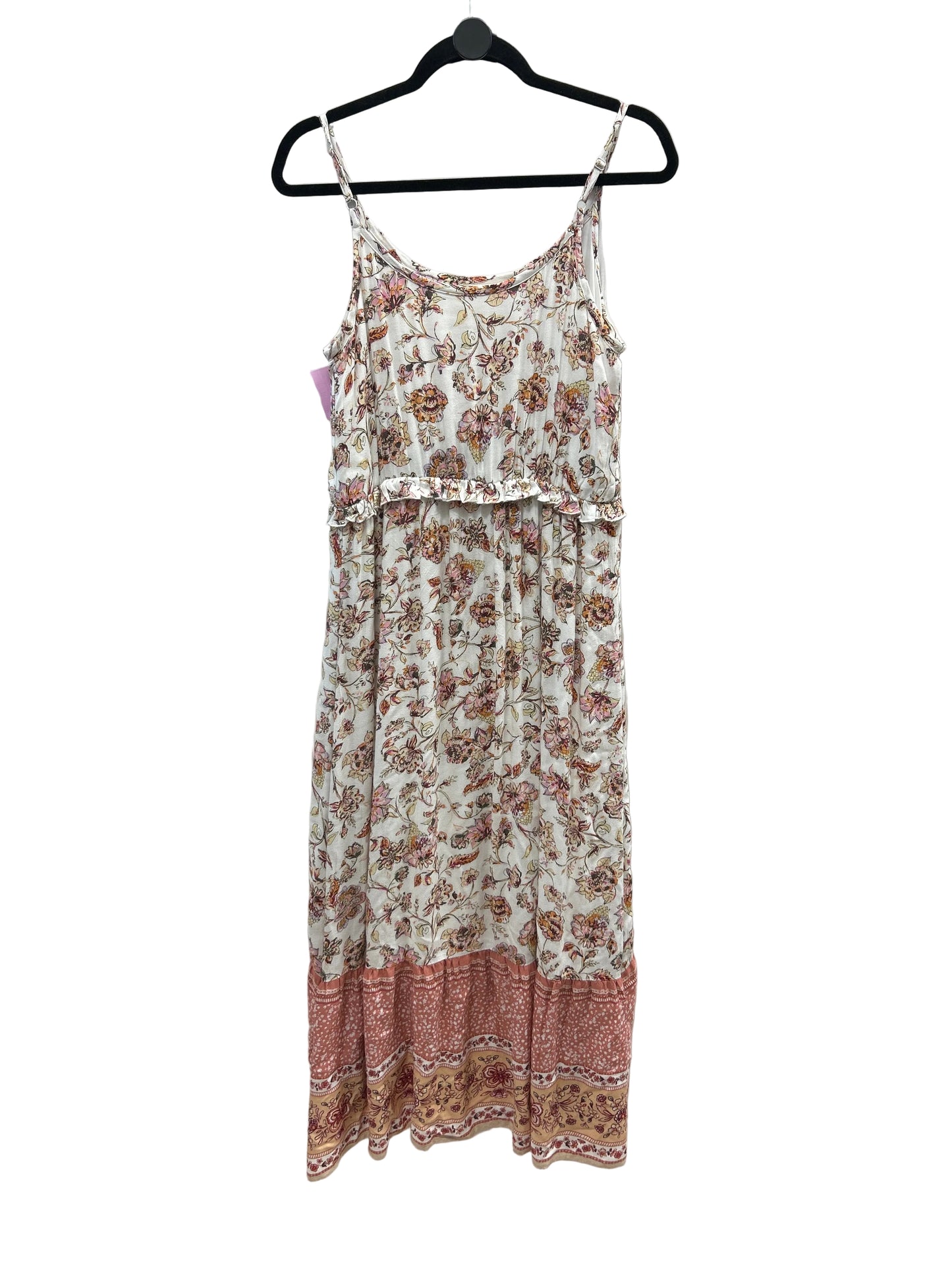 Dress Casual Maxi By Maurices In Floral Print, Size:M