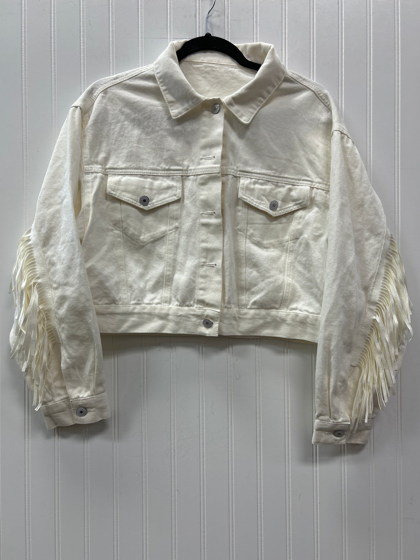 Jacket Denim By Cmc In White, Size:M