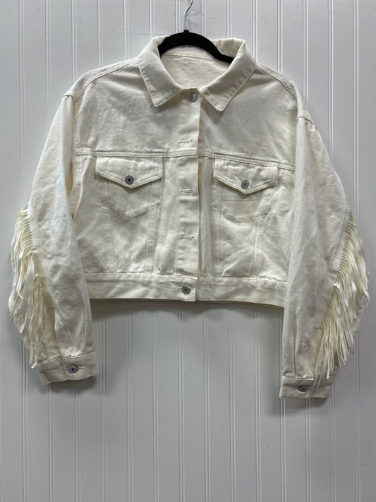 Jacket Denim By Cmc In White, Size:M