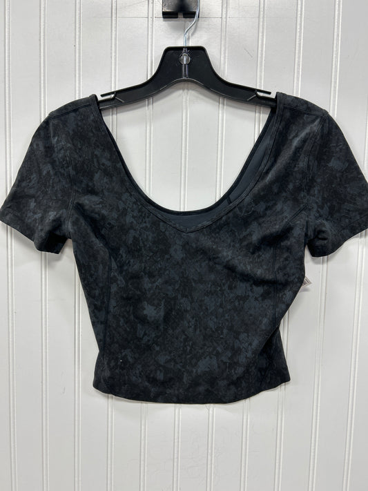 Athletic Top Ss By Lululemon In Black, Size:S