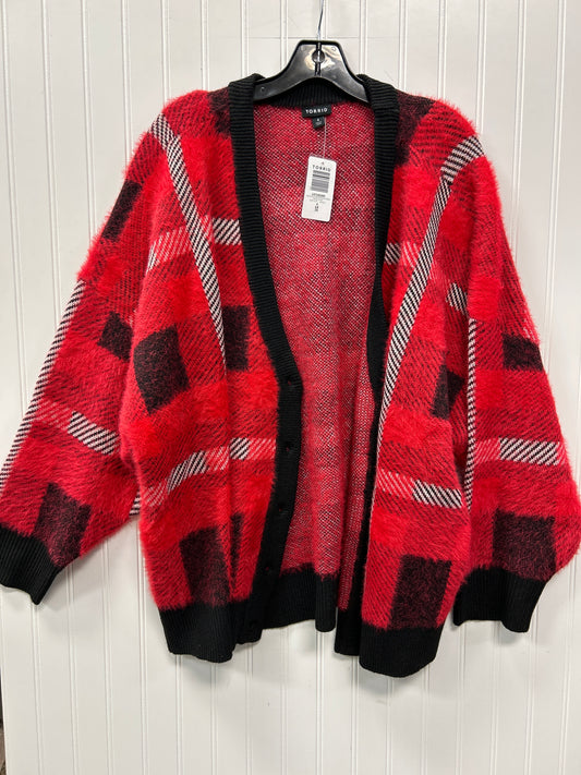 Sweater By Torrid In Red & White, Size:4X