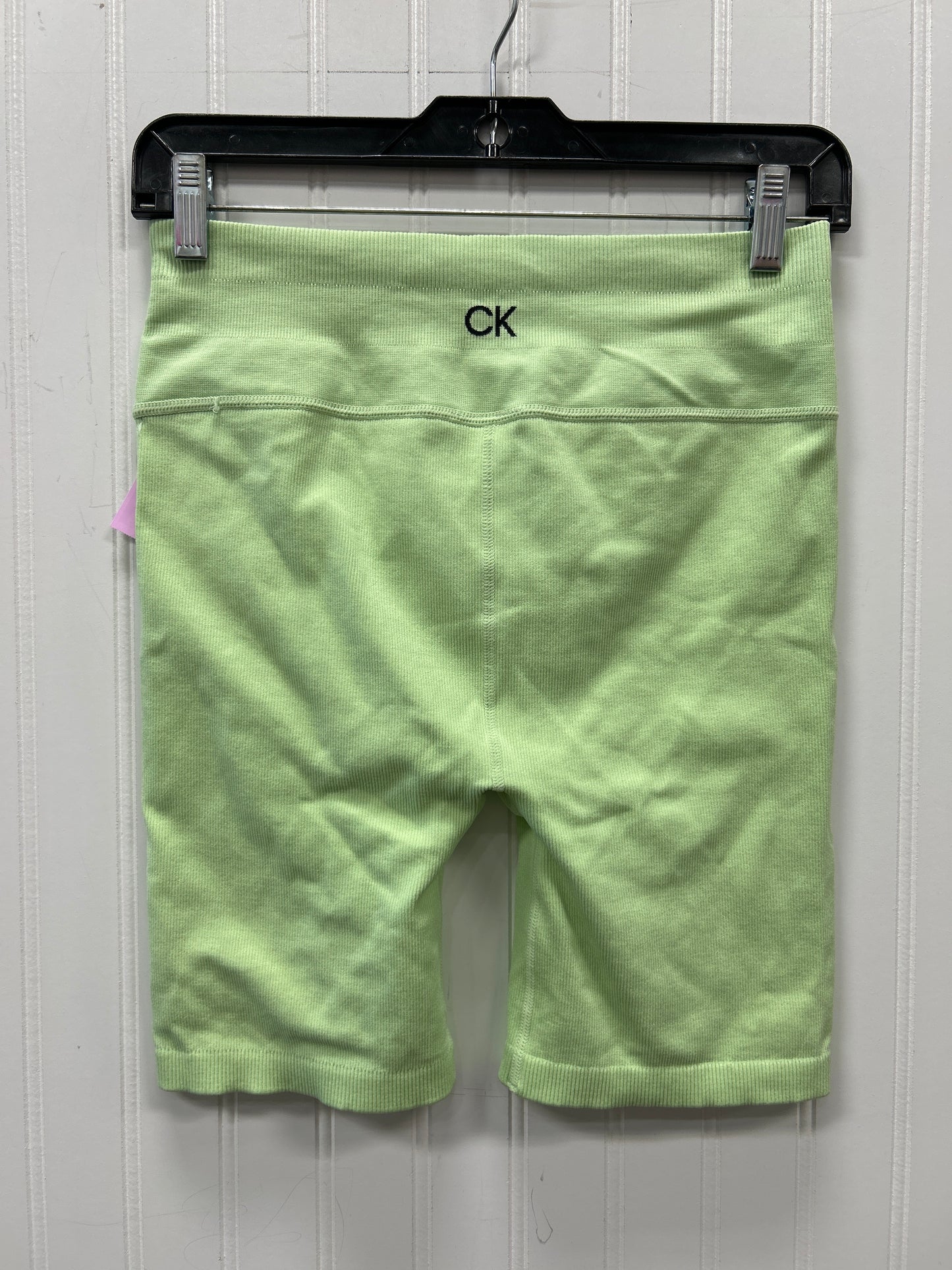 Athletic Shorts By Calvin Klein In Green, Size:M