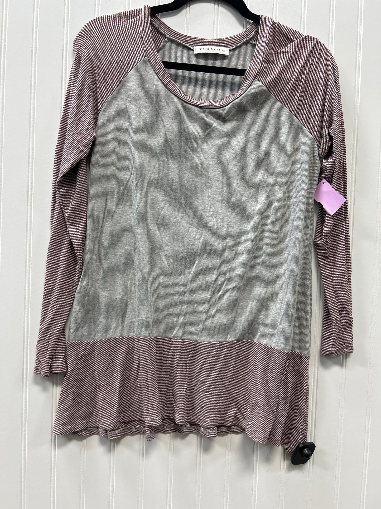Top Ls By Chris And Carol In Grey, Size:M