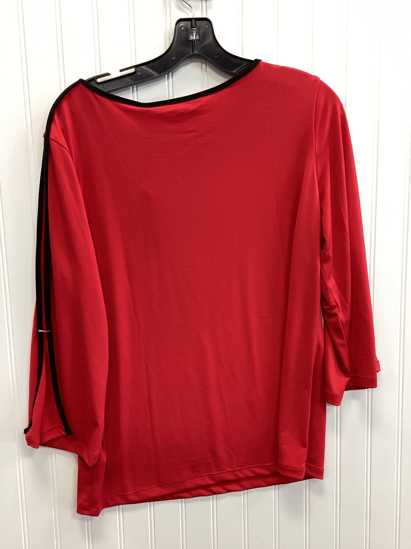 Top Ls By Tahari In Red, Size:M