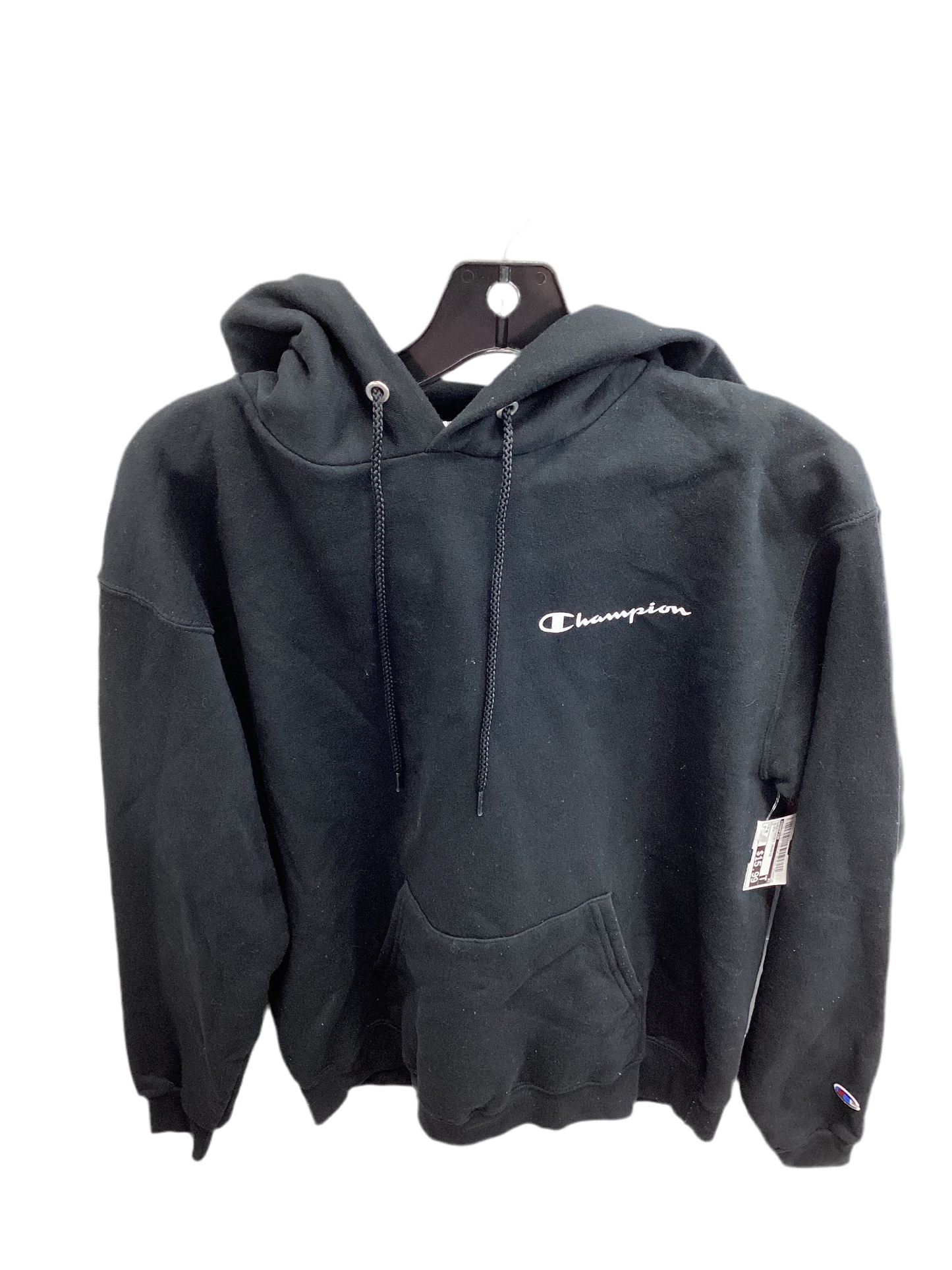 Sweatshirt Hoodie By Champion In Black, Size:M