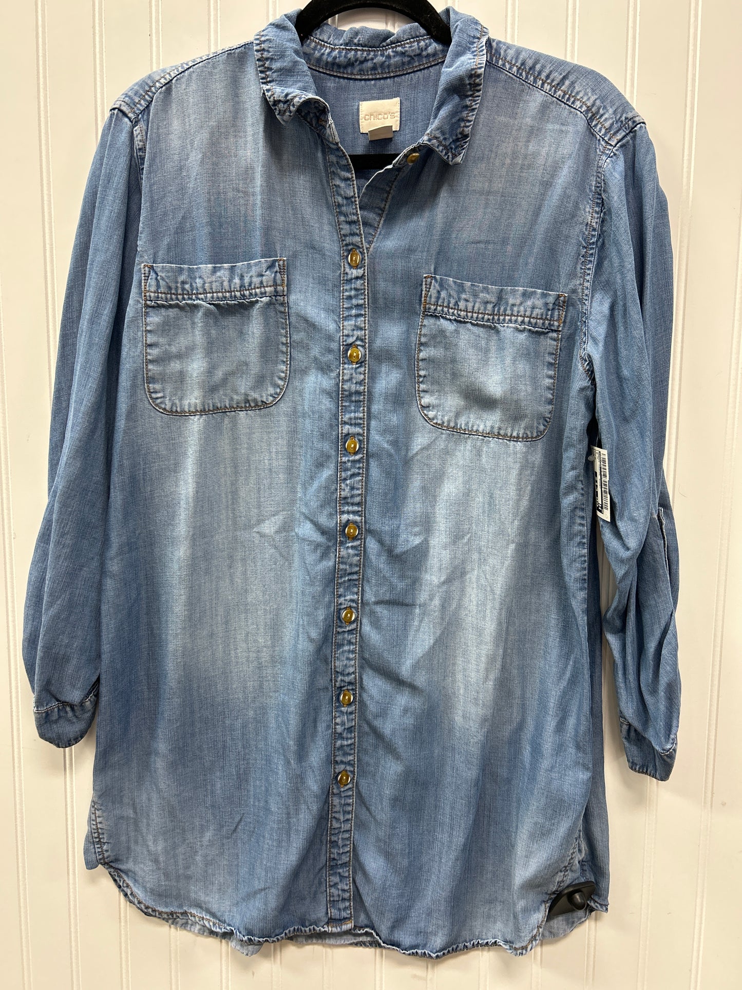 Dress Casual Short By Chicos In Blue, Size:M