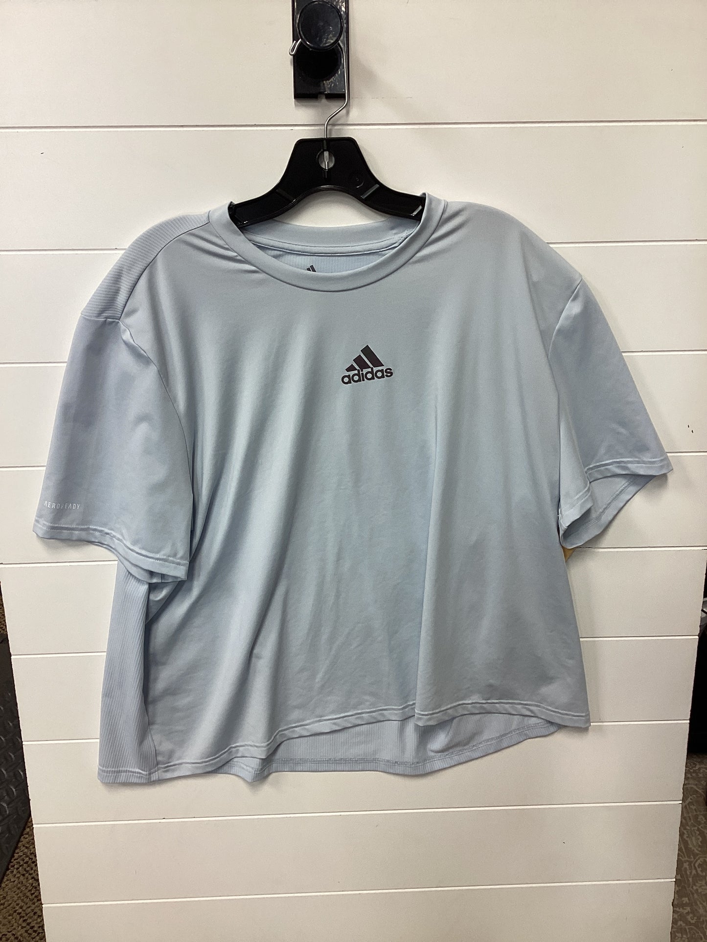 Athletic Top Ss By Adidas In Blue, Size:2X