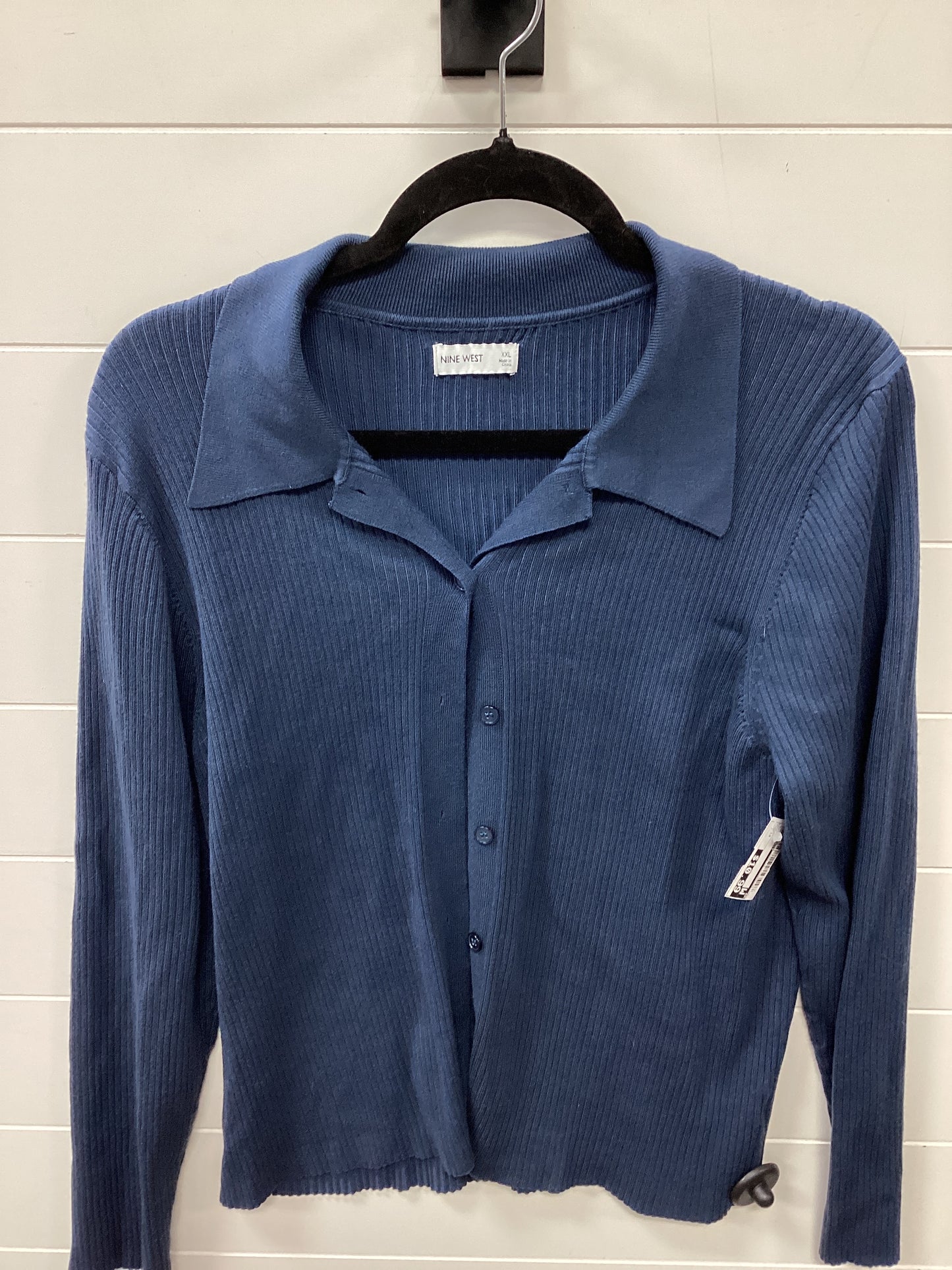 Top Ls By Nine West In Blue, Size:1X