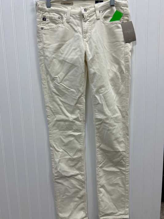 Jeans Straight By Anthropologie In Cream, Size:2