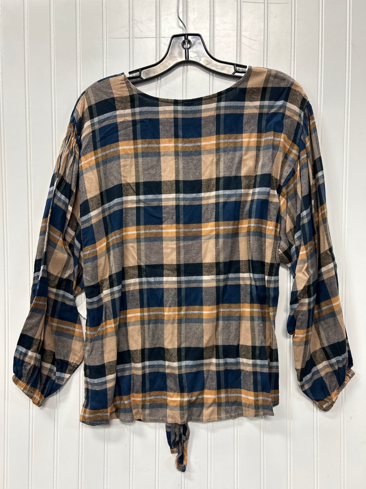 Top Ls By Liverpool In Plaid Pattern, Size:S
