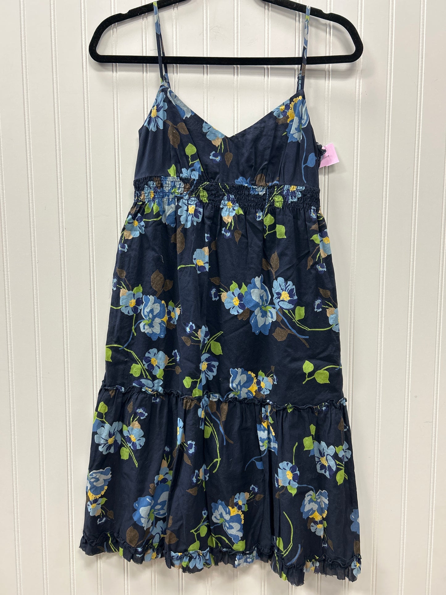 Dress Casual Midi By Loft In Navy, Size:0