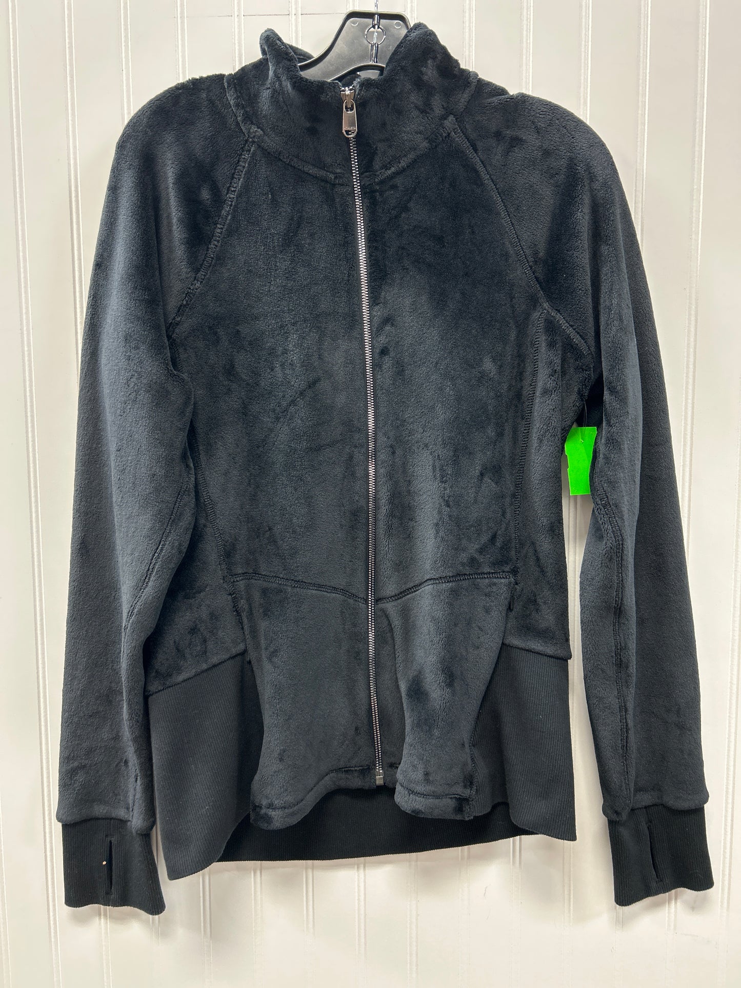 Athletic Jacket By Athleta In Black, Size:L