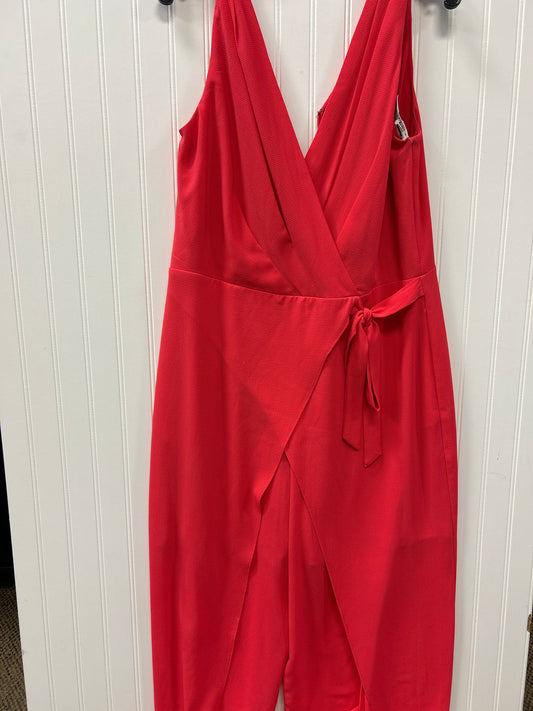 Jumpsuit By London Times In Coral, Size:14