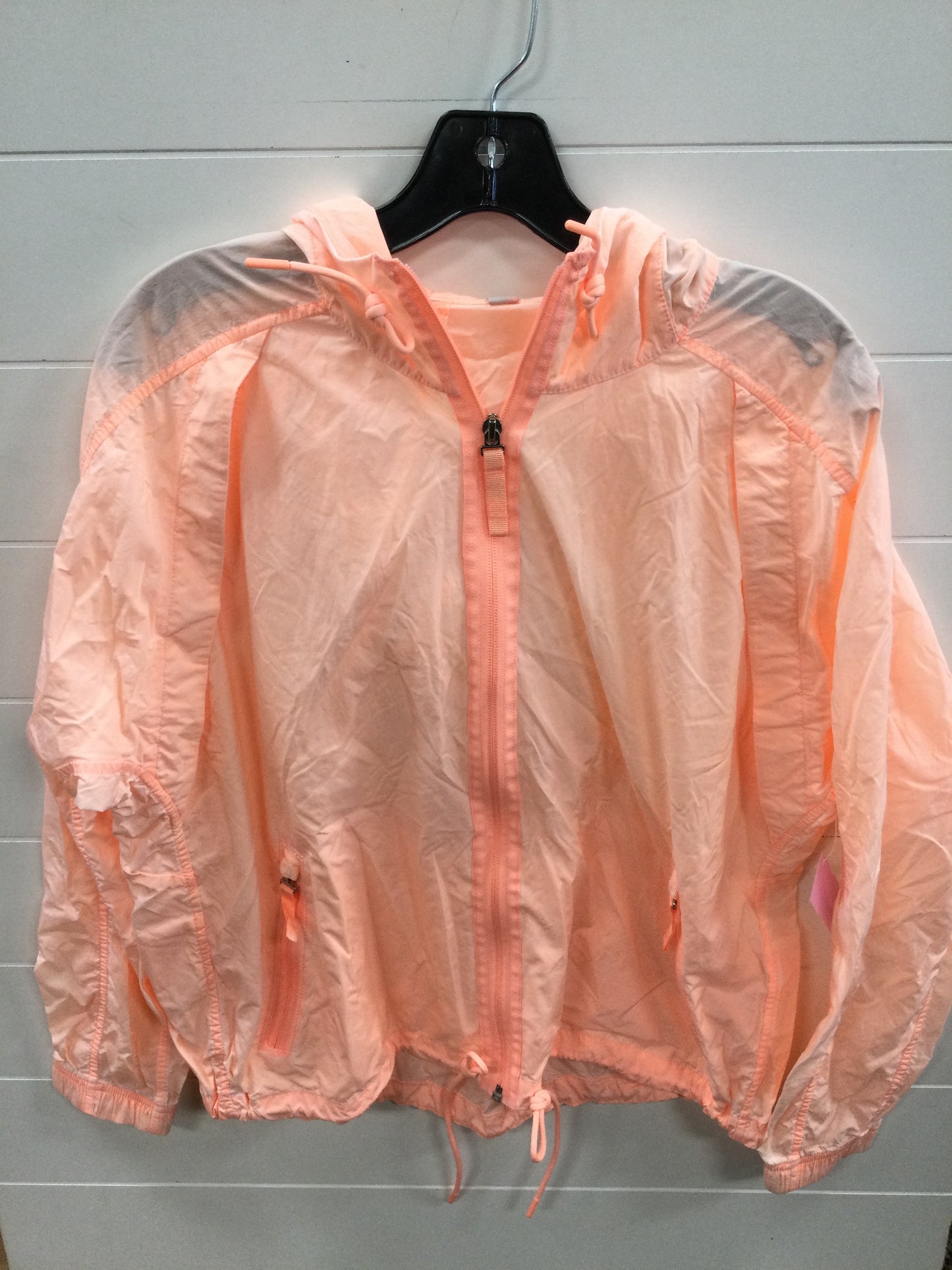 Athletic Jacket By Athleta In Orange, Size:M