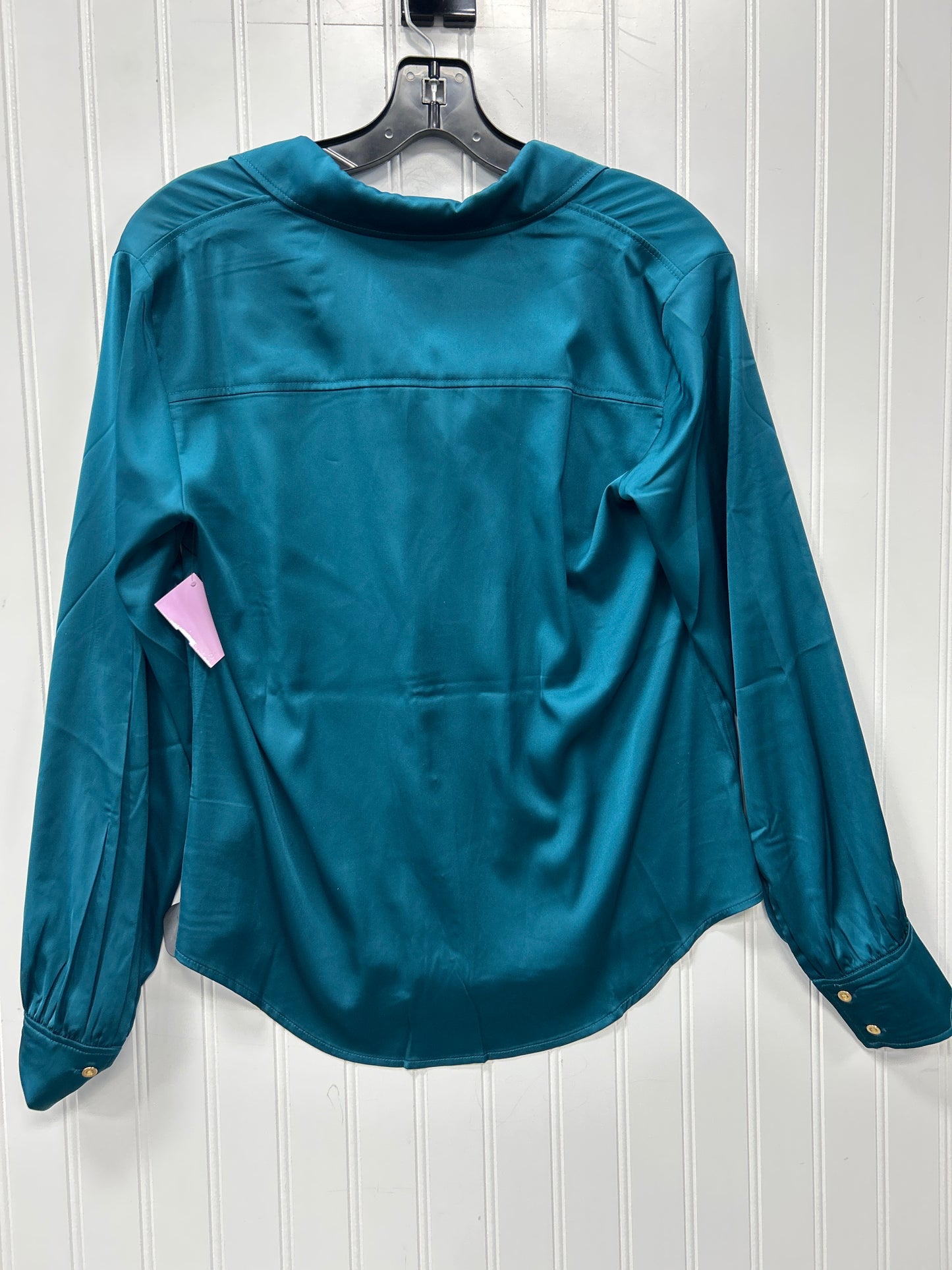 Blouse Ls By Talbots In Teal, Size:Xs