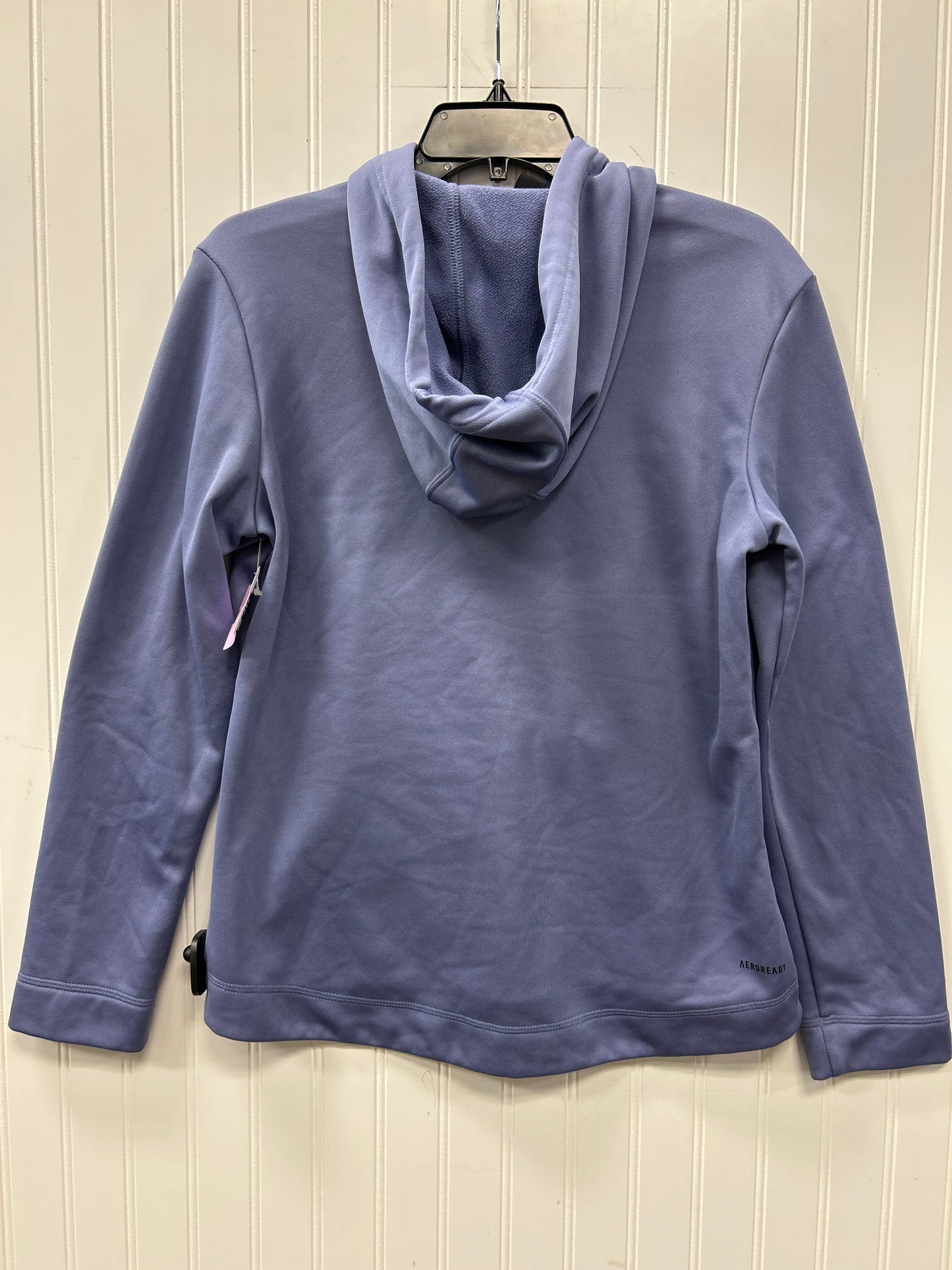Athletic Sweatshirt Hoodie By Adidas In Purple, Size:M