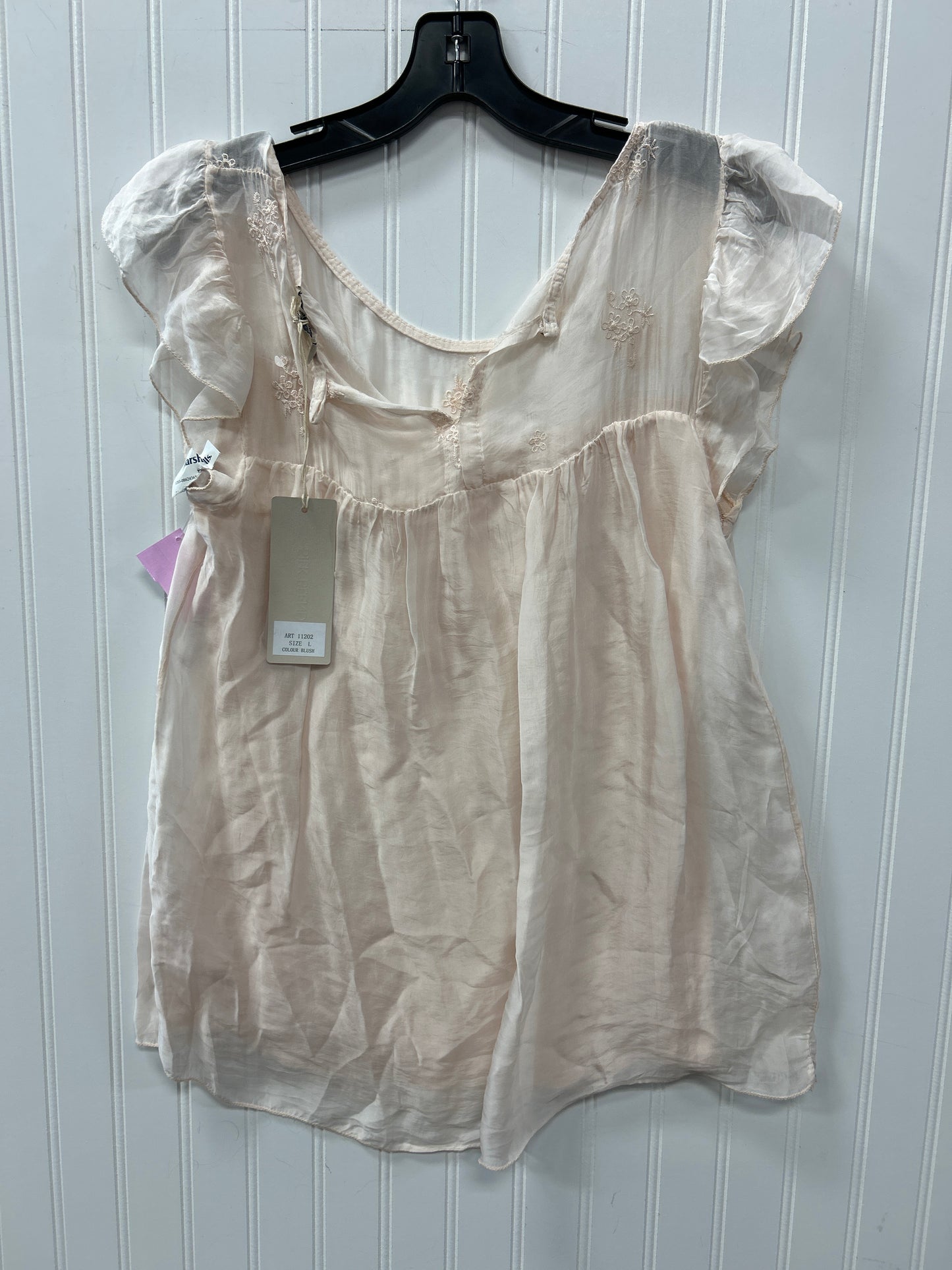 Blouse Sleeveless By Via Spiga In Pink, Size:L