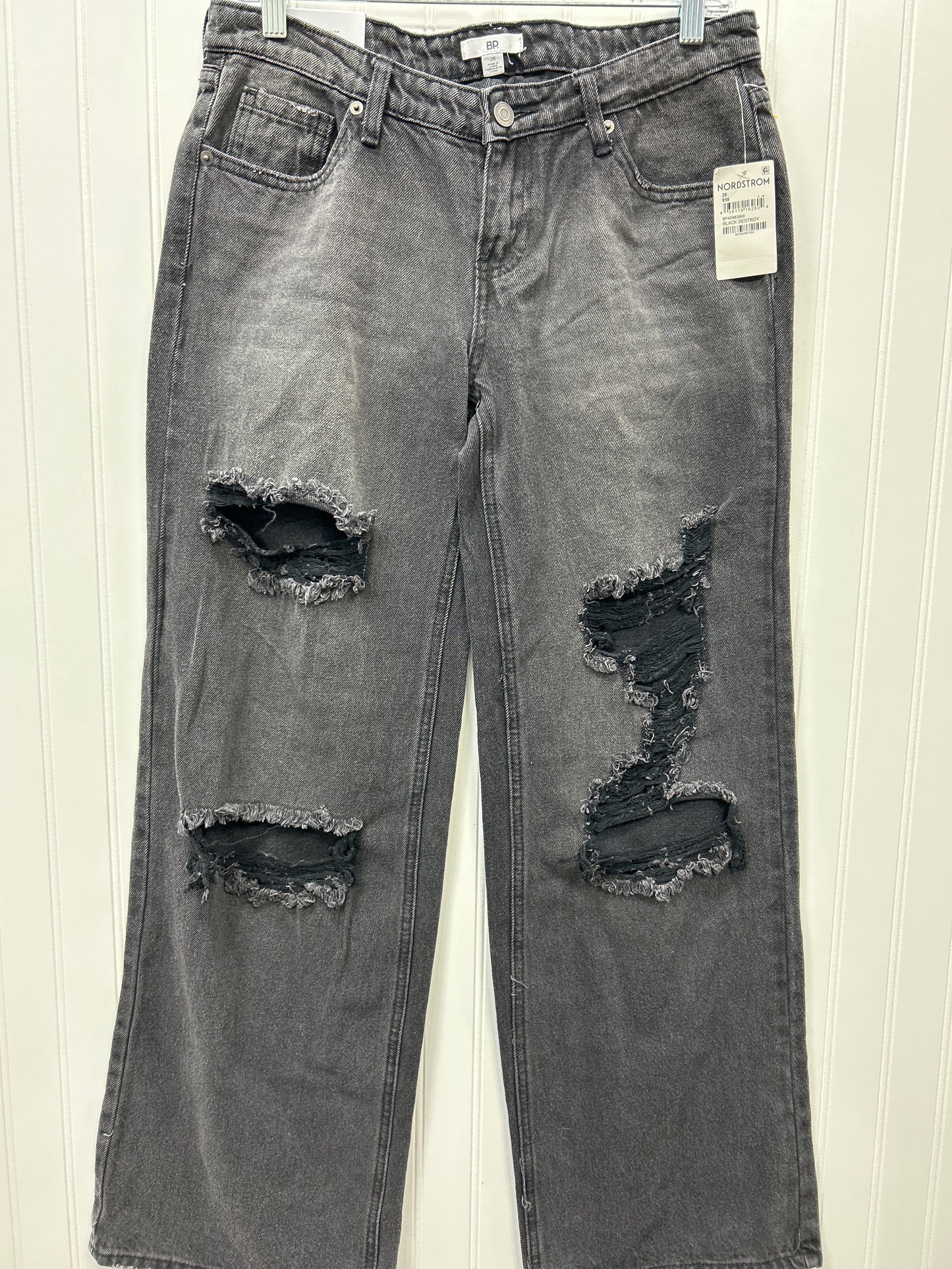 Jeans Wide Leg By Bp In Black Denim, Size:6