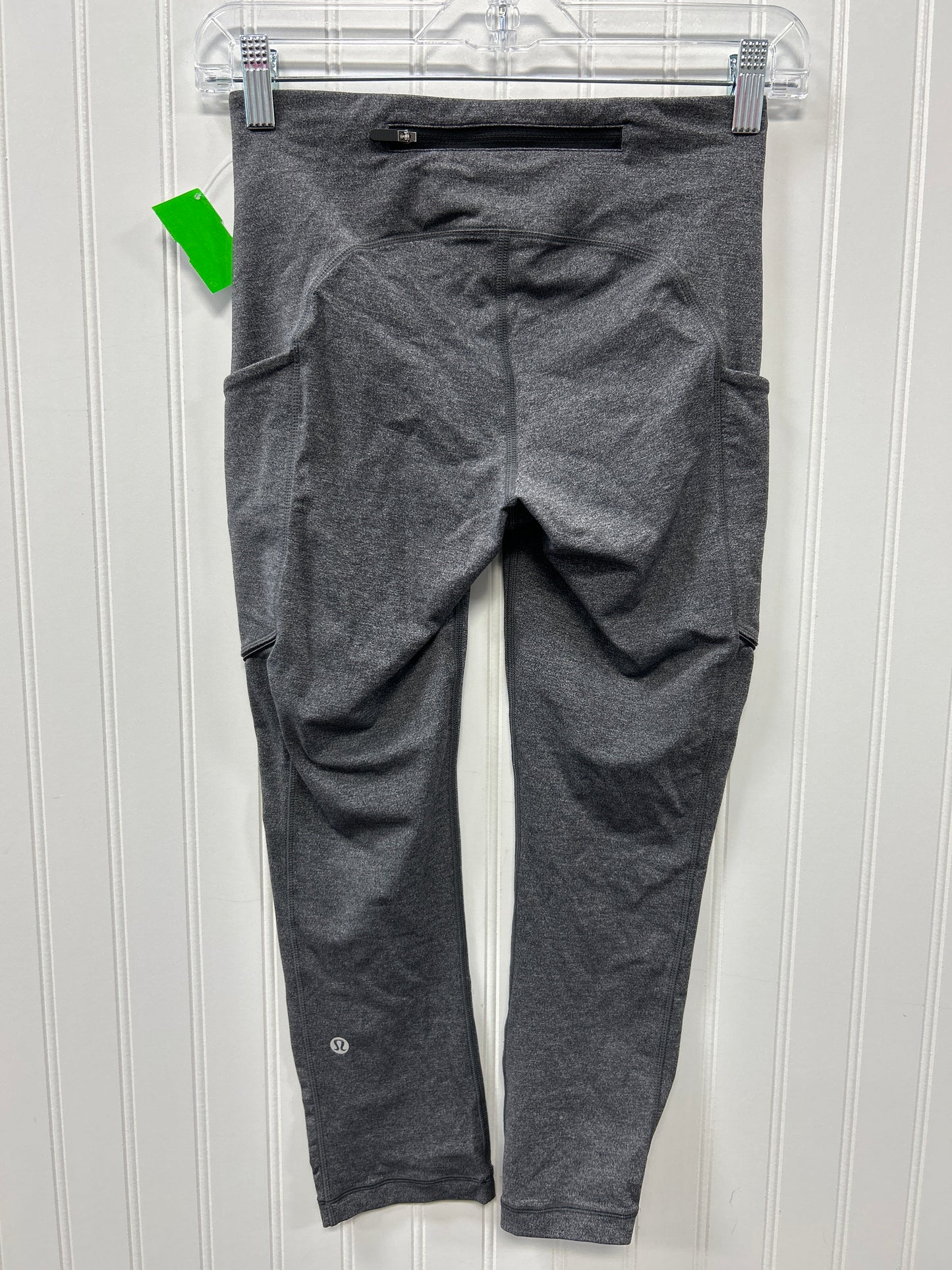 Athletic Leggings By Lululemon In Grey, Size:4