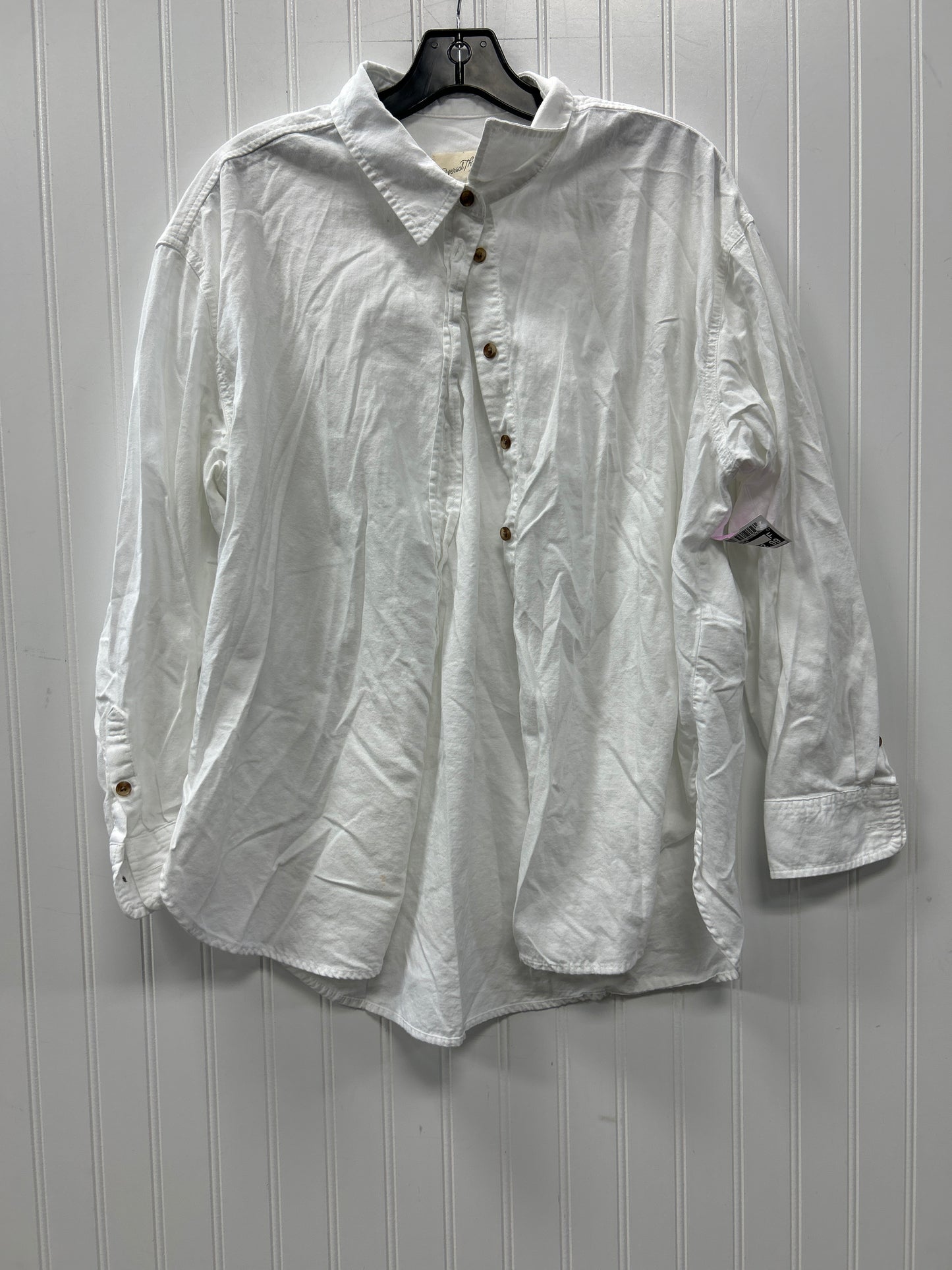 Blouse Ls By Universal Thread In White, Size:L