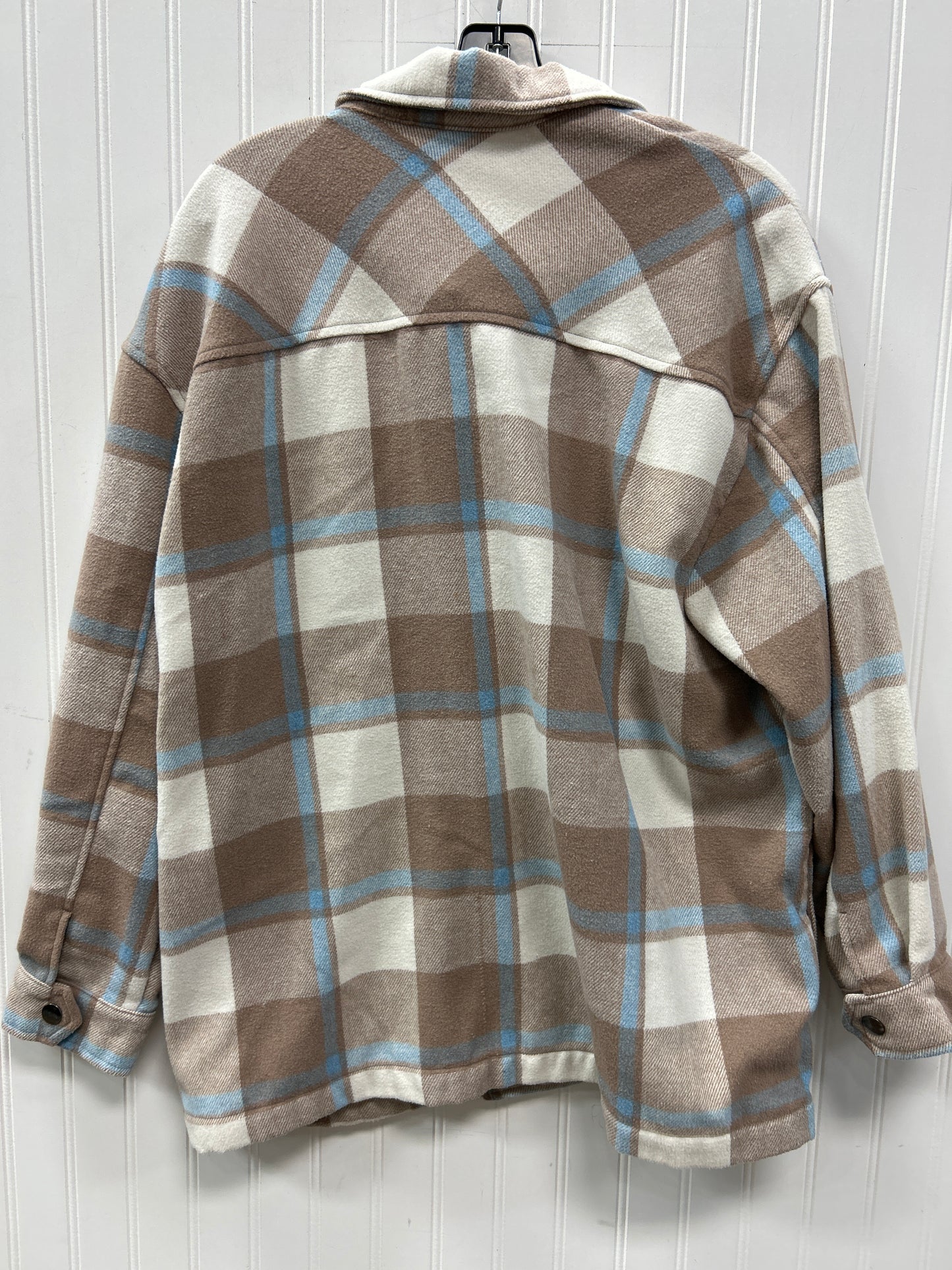 Jacket Fleece By Hfx In Brown & Cream, Size:Xl