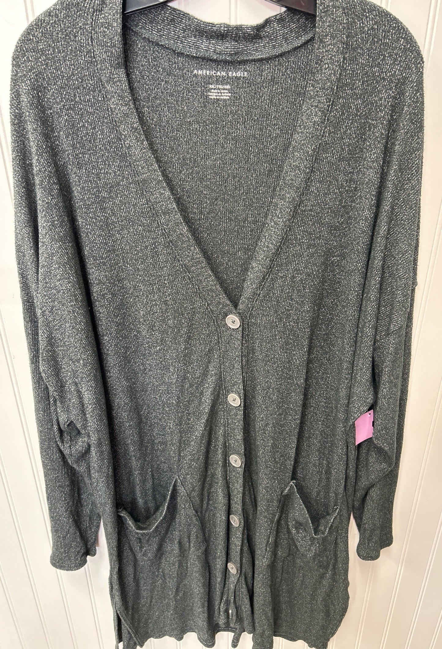 Dress Casual Midi By American Eagle In Grey, Size:1X