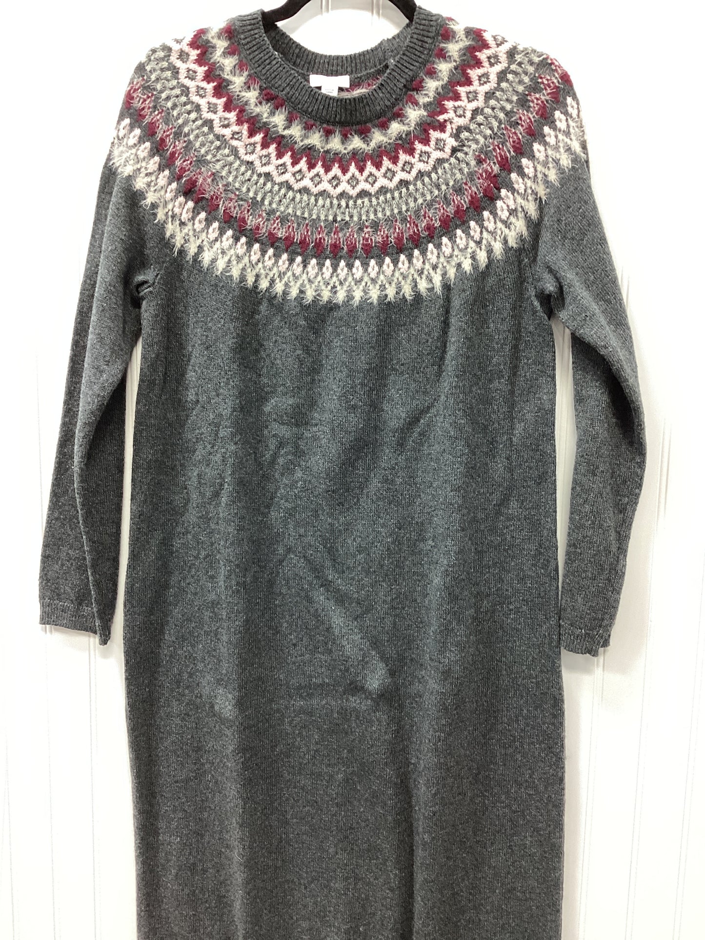 Dress Casual Maxi By J. Jill In Grey, Size:S