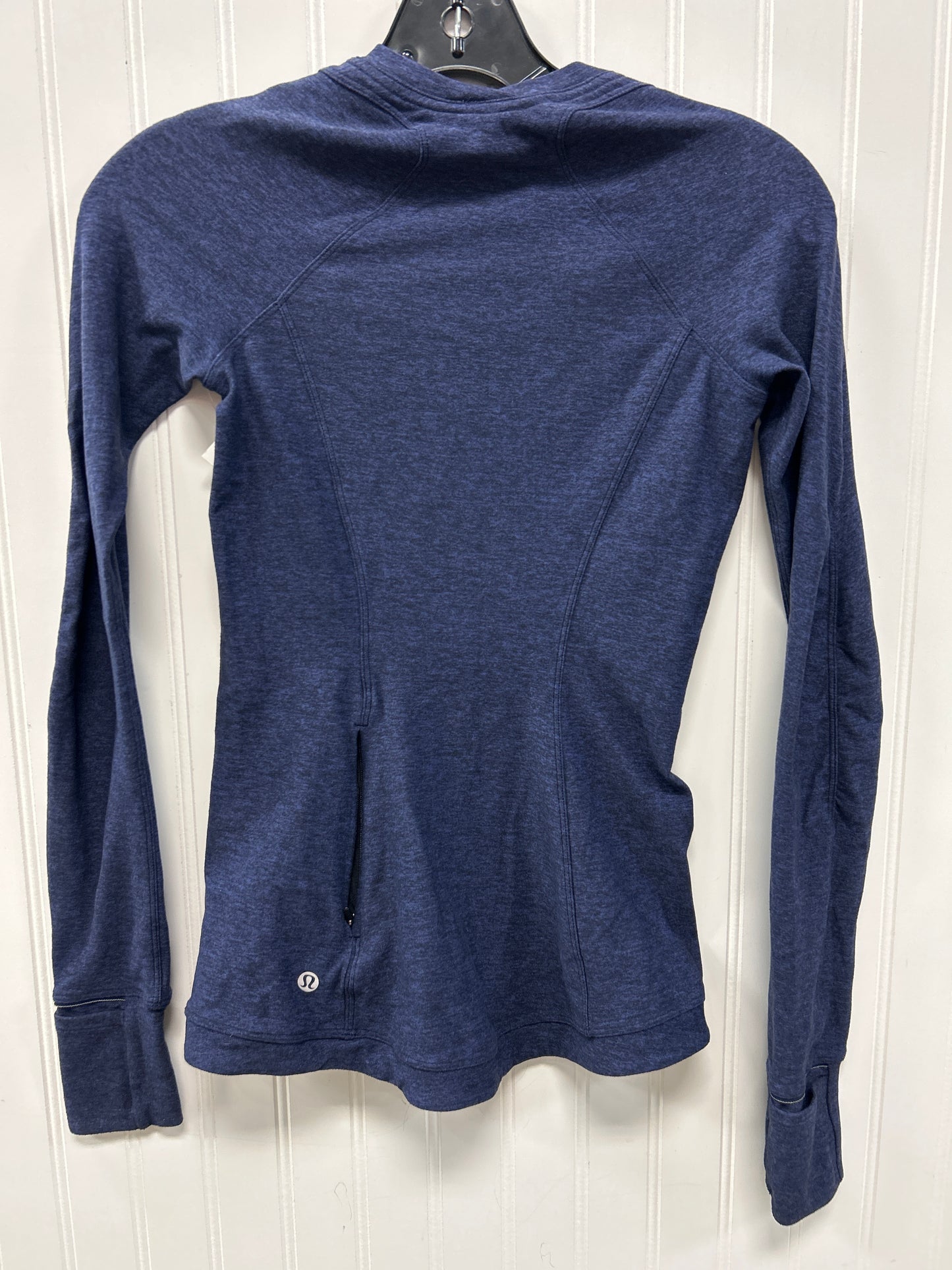 Athletic Top Ls Collar By Lululemon In Blue, Size:2