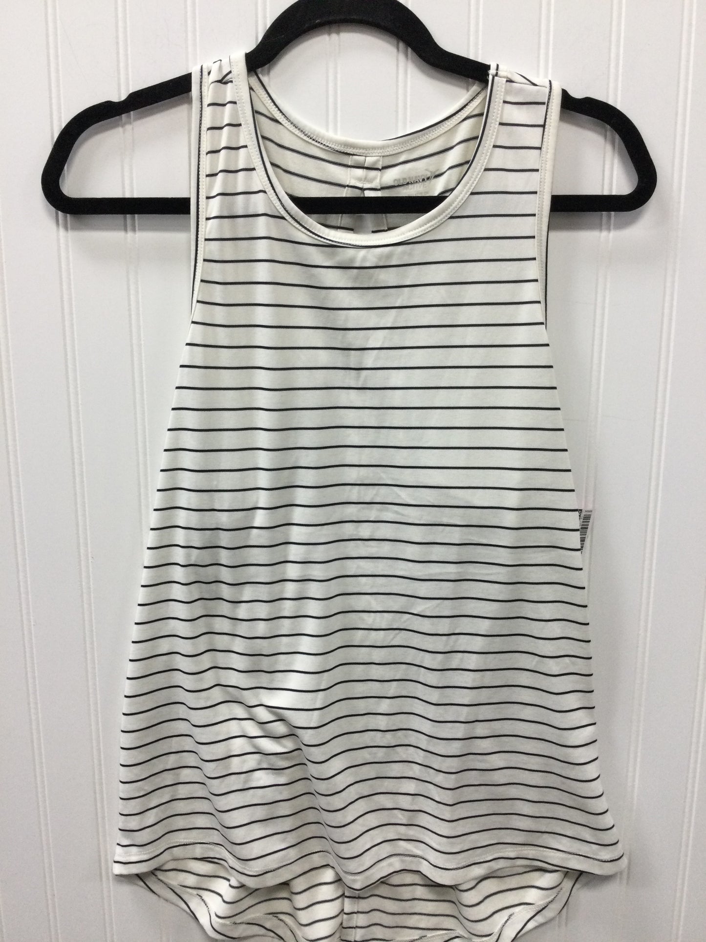 Athletic Tank Top By Old Navy In Black & White, Size:M