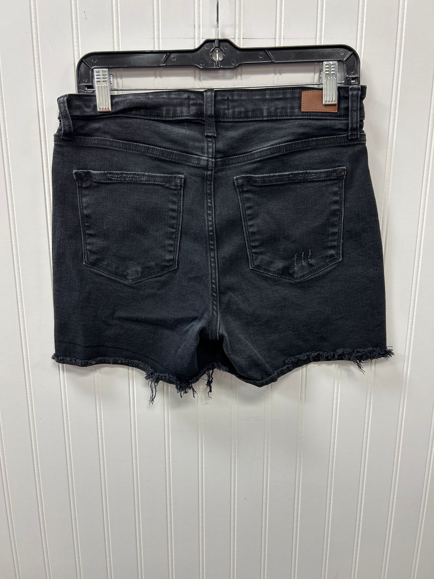 Shorts By Judy Blue In Black Denim, Size:L