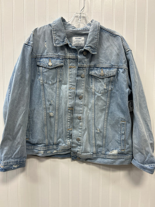 Jacket Denim By Old Navy In Blue Denim, Size:L