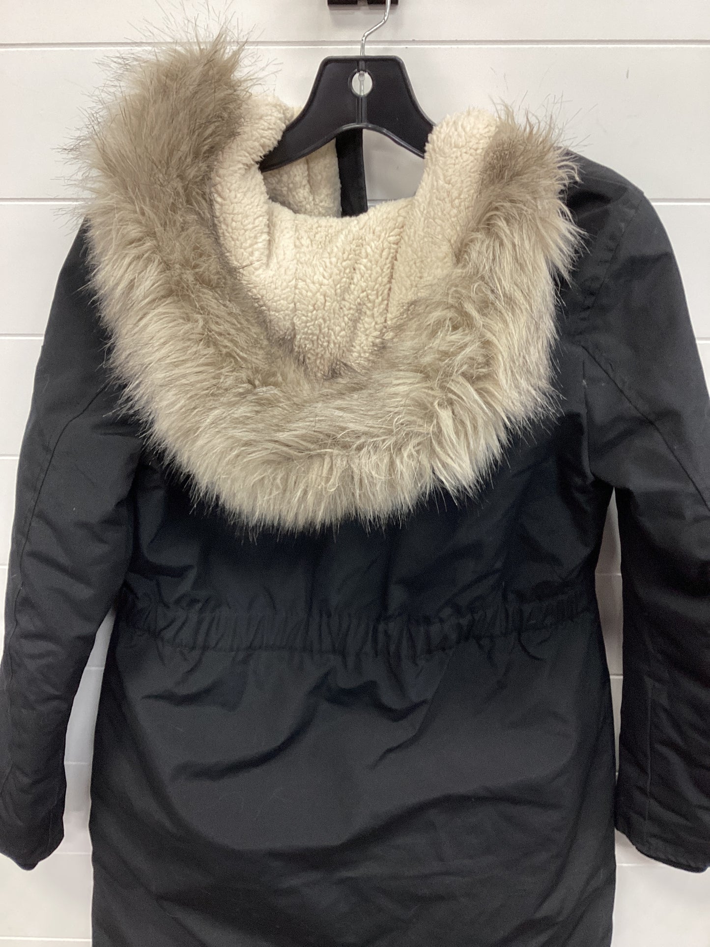 Coat Parka By Lauren By Ralph Lauren In Black, Size:S