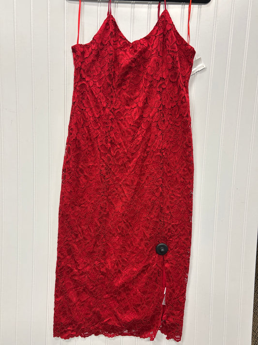 Dress Party Midi By Sam Edelman In Red, Size:12