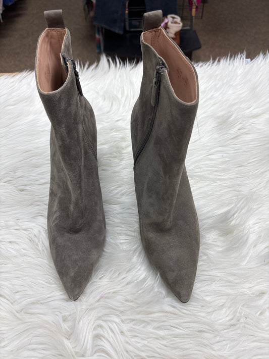 Boots Ankle Heels By Cole-Haan In Grey, Size:10