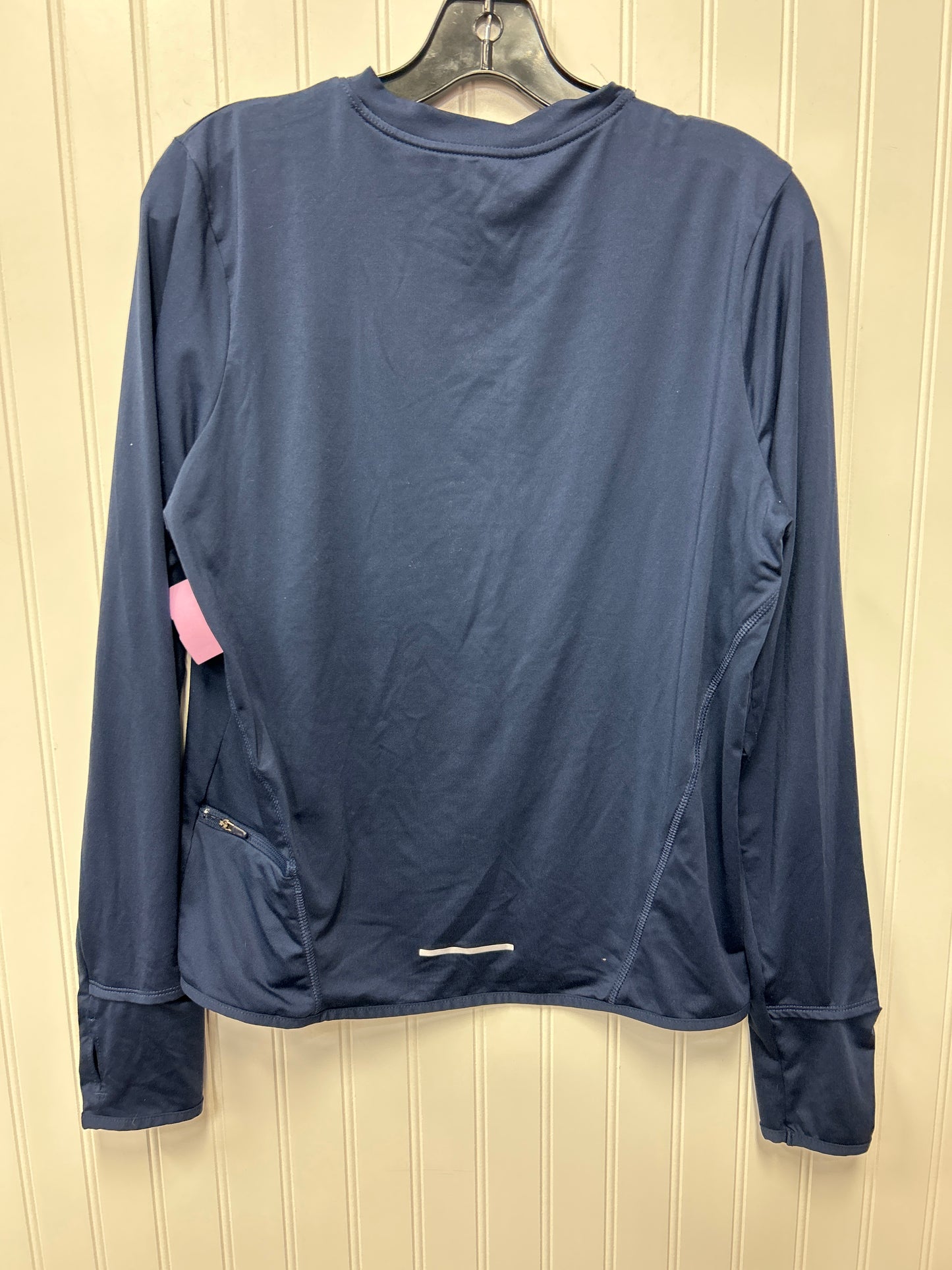 Athletic Top Ls Crewneck By Nike Apparel In Navy, Size:M