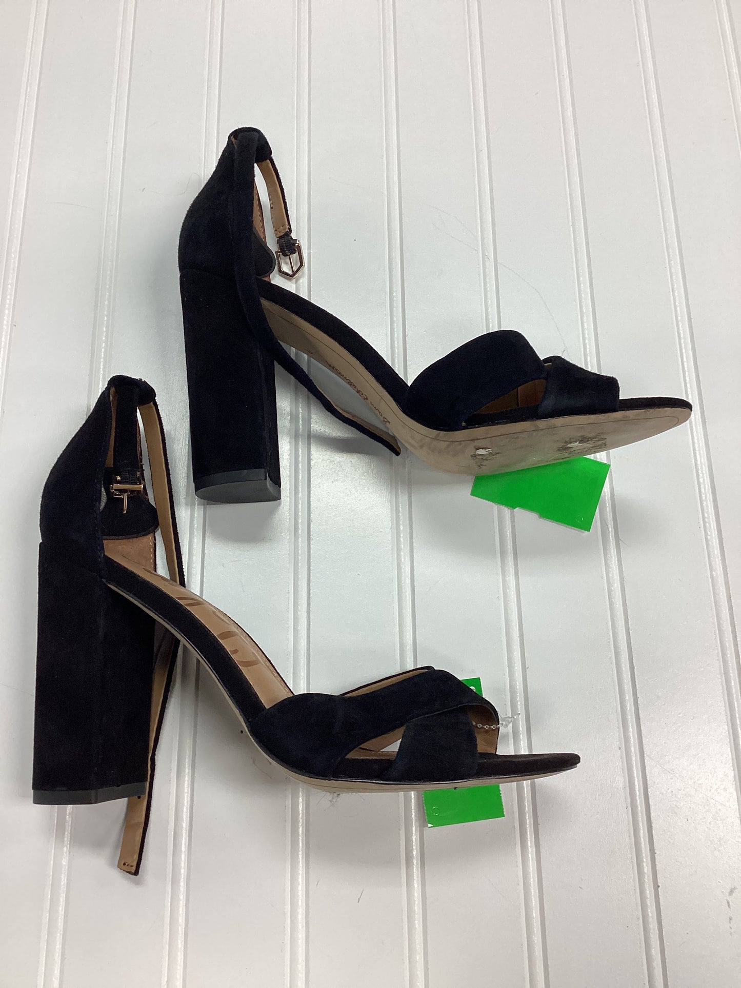Sandals Heels Block By Sam Edelman In Black, Size:9